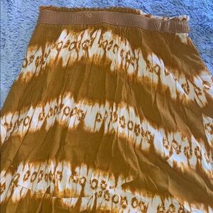 H&M Tie-Dye Brown and White Skirt 4/ S